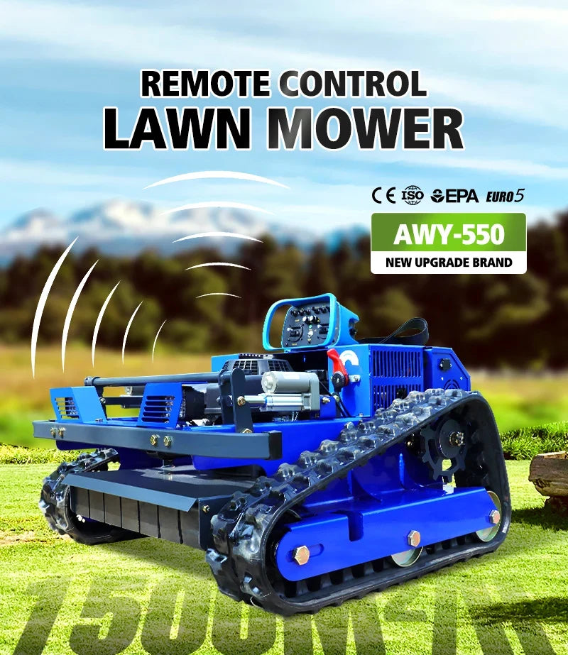 550mm Self-Propelled Remote-Controlled Lawn Mower for Small Household Gardens Outdoor Maintenance Robot