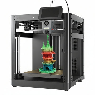 Adventurer 5M 3D Printer, Fully Auto Leveling & 600Mm/S High Speed Printing, Black