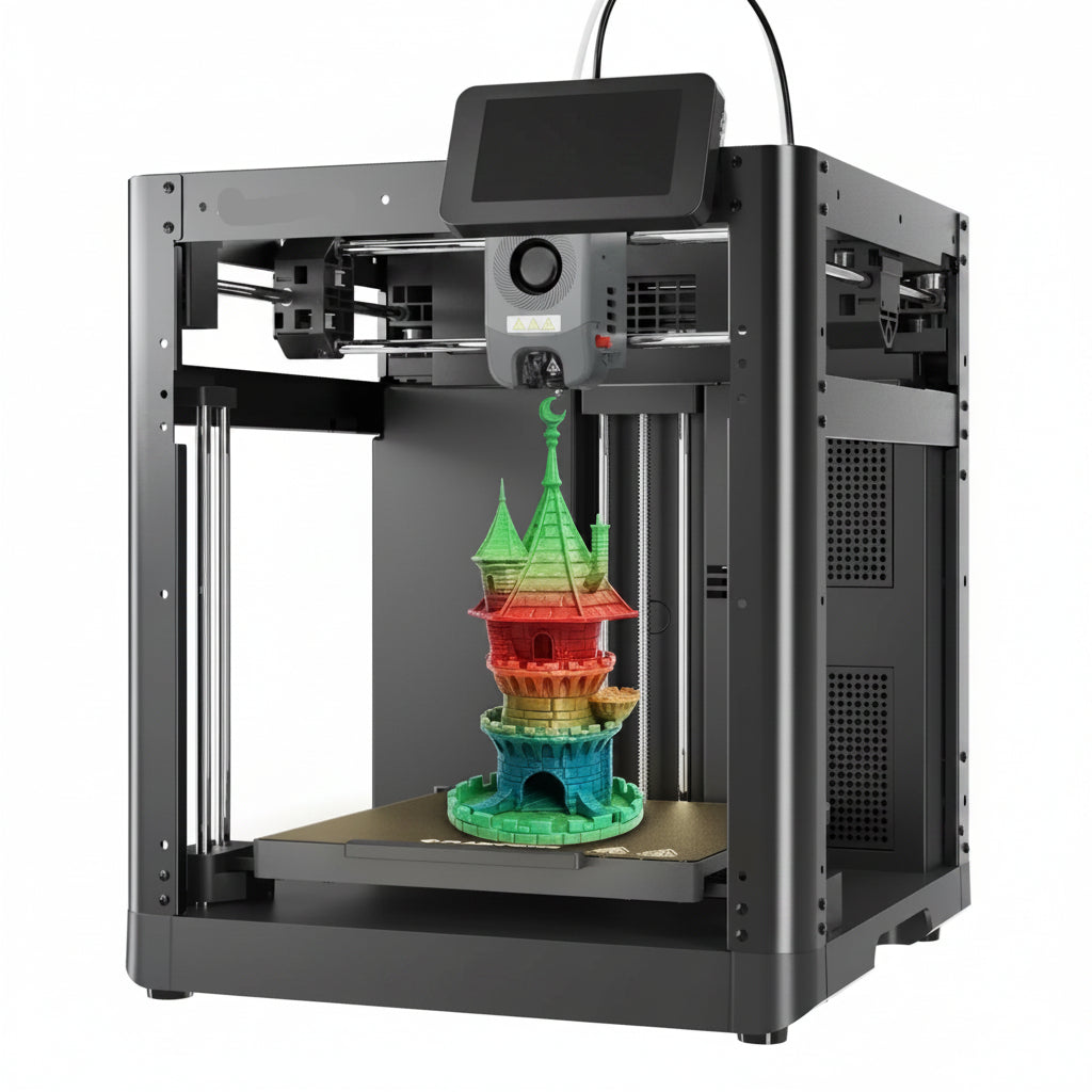 Adventurer 5M 3D Printer, Fully Auto Leveling & 600Mm/S High Speed Printing, Black