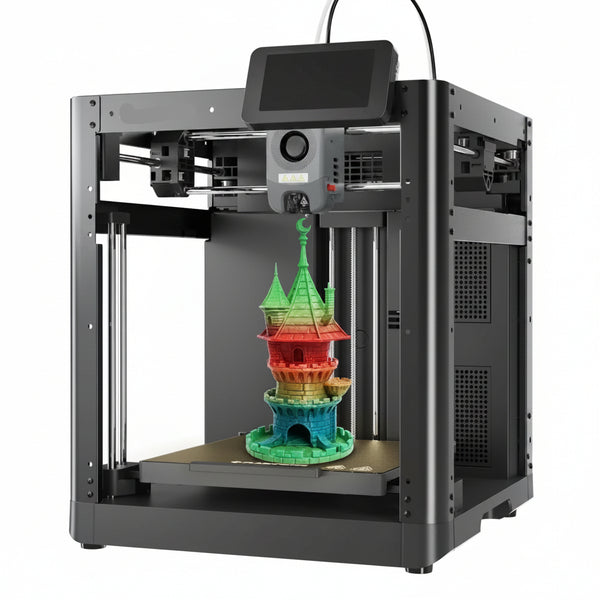 Adventurer 5M 3D Printer, Fully Auto Leveling & 600Mm/S High Speed Printing, Black