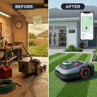 Robot Lawn Mower Built for Wire-Free Operation, LiDAR Vision Navigation, App Control, Multi-Zone Coverage — Before & After